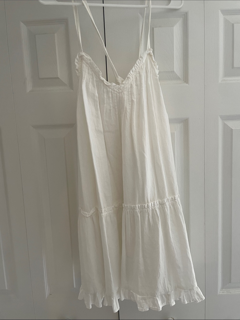Universal Thread White Ruffled Cotton Sundress